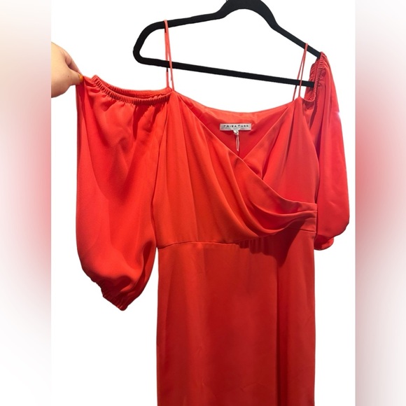 Trina Turk Sonora Sunrise Cold-Shoulder Dress size 12 - Picture 6 of 13